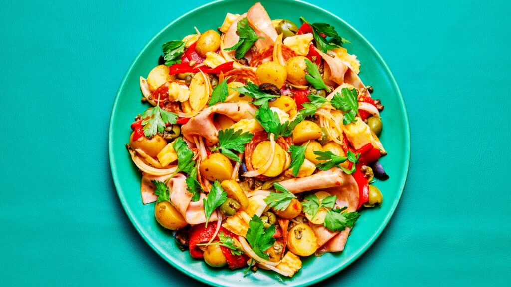 Muffuletta potato salad