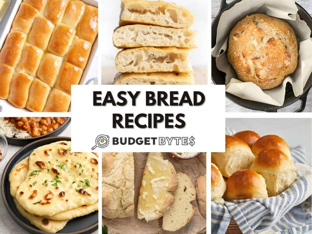 16 einfache Brotrezepte – Budget Bytes