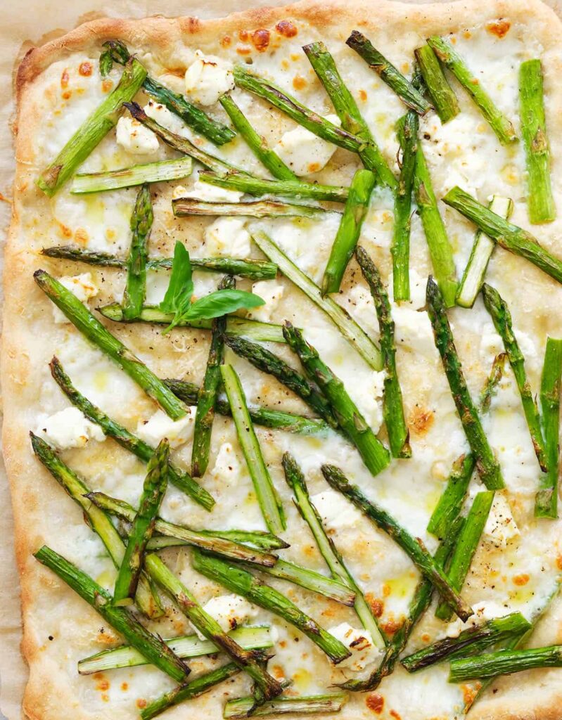 Asparagus pizza – the clever food