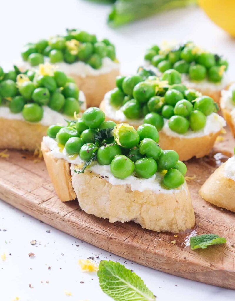 Pea and Ricotta Crostini – The Smart Food