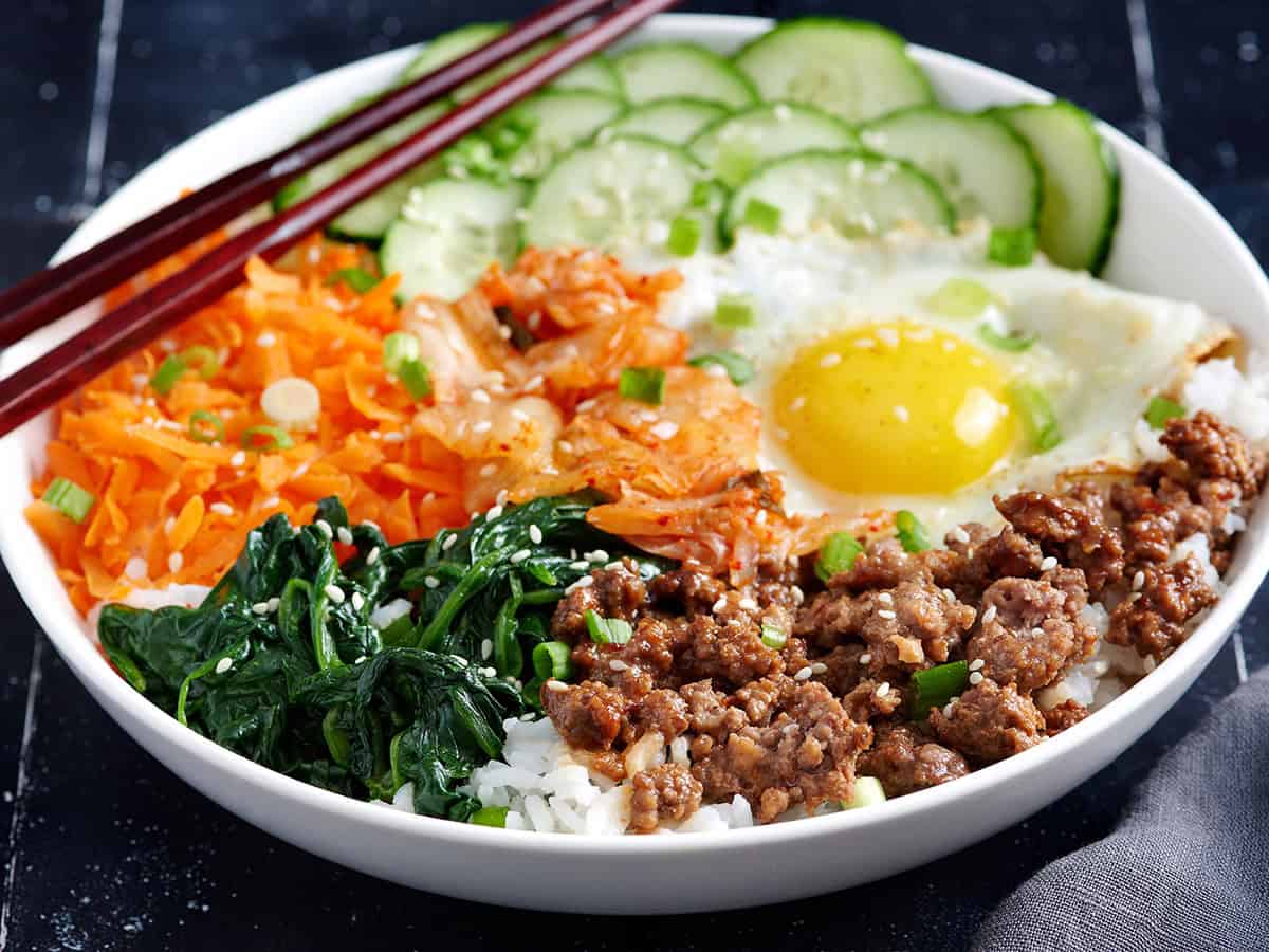 Bibimbap (Korean Mixed Rice Bowl)
