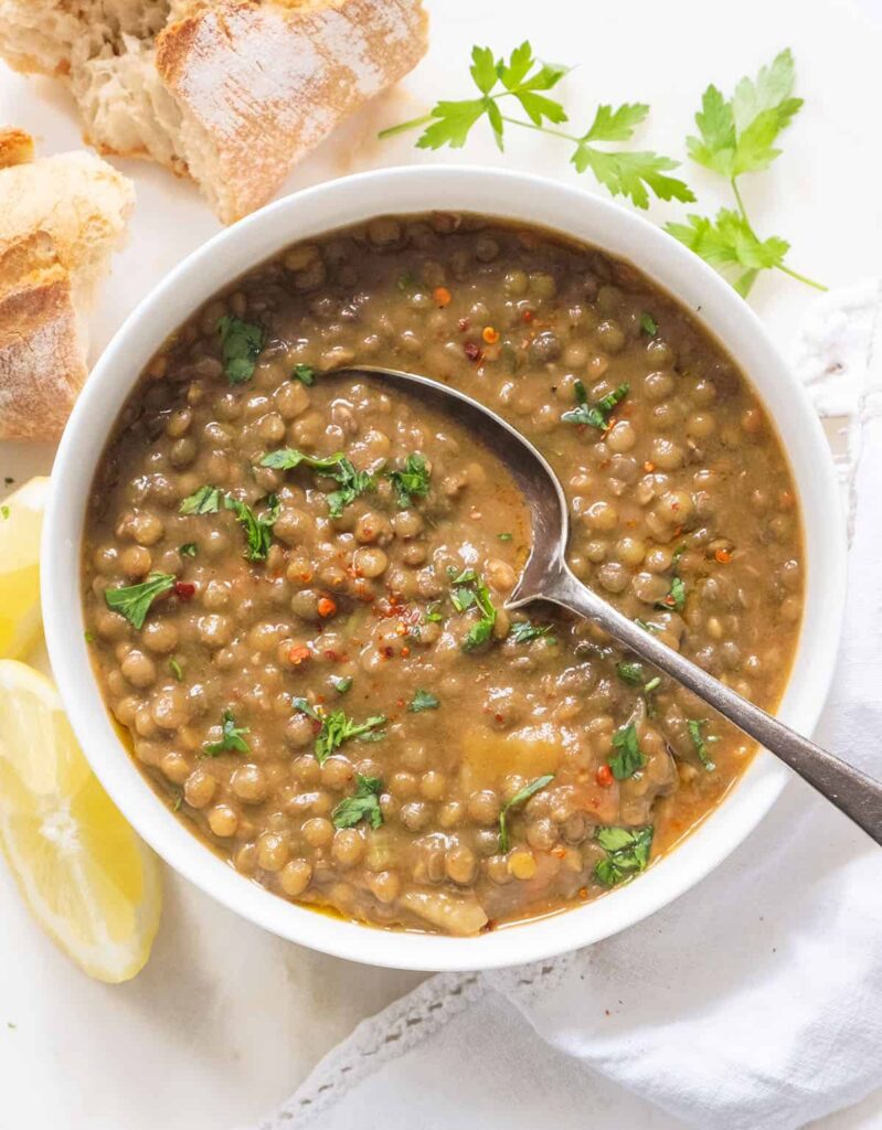 Green lentil soup – the smart meal